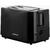 Toaster Daewoo SDA DBT40B, 750 W, 6 niveluri rumenire, carcasa Cool Touch, Negru