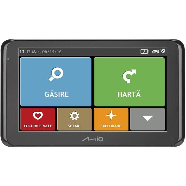 GPS Mio Spirit 8670 LM, 6.2 inch, Bluetooth, TMC, Full Europe + actualizari gratuite pe viata