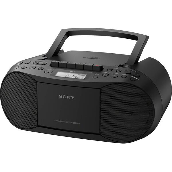 Sistem audio Sony CFDS70B, Radio, CD, Casetofon, Negru