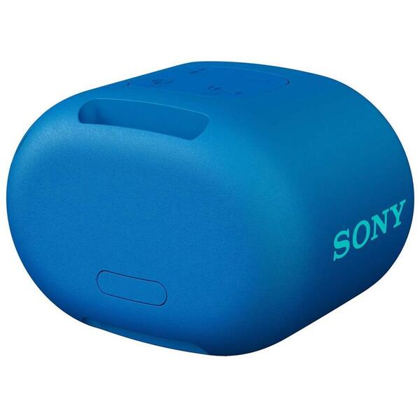 Boxa portabila Sony SRS-XB01L, Extra Bass, Rezistenta la stropire, Bluetooth, Autonomie 6 ore, Albastru