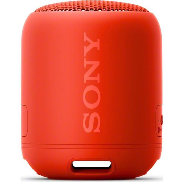 Boxa portabila Sony SRS-XB12R, Extra Bass, IP67, Bluetooth, Autonomie 16 ore, Rosu