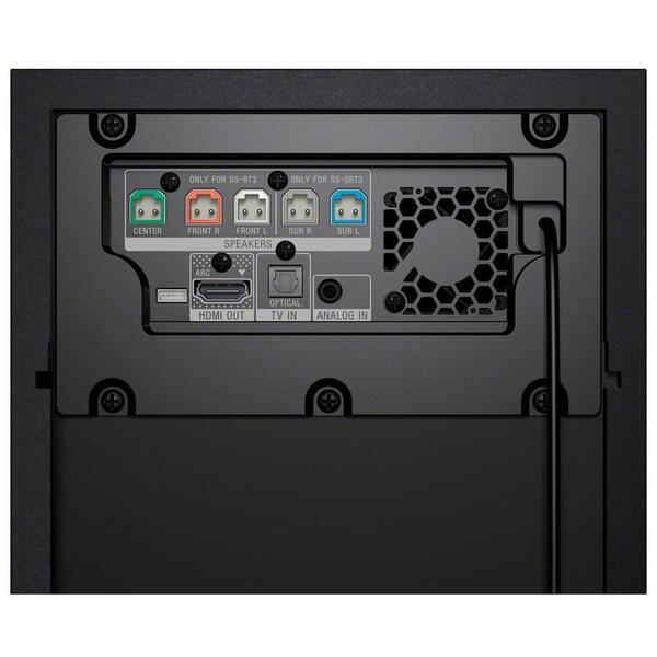 Sistem home cinema Soundbar Sony HT-RT3, 5.1, 600W, Bluetooth, NFC, Negru