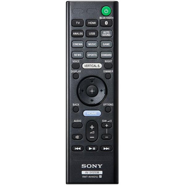 Sistem home cinema Soundbar Sony HT-XF9000, 2.1, Dolby Atmos, Vertical Surround Engine, Subwoofer wireless, 300W, Bluetooth, Negru