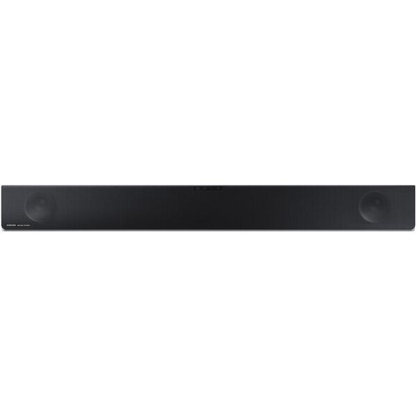 Sistem home cinema Soundbar Samsung HW-Q80R, 5.1.2, 372W, Wireless, UHQ, Dolby Atmos, DTS:X, Negru