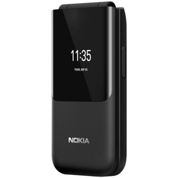 Telefon mobil Nokia 2720 Flip, Dual SIM, 4G, Negru