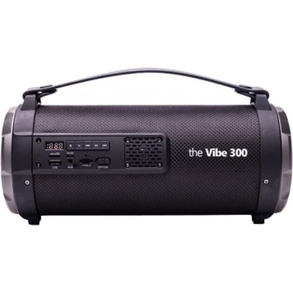 The Vibe 300 - Bluetooth, MicroSD, Radio FM, MicroUSB, Aux, Negru