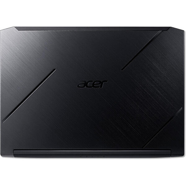 Laptop Acer Nitro 7 AN715-51, Gaming, 15.6 inch, FHD 144Hz, Intel Core i7-9750H (12M Cache, up to 4.50 GHz), 16GB DDR4, 256GB SSD, GeForce GTX 1660 Ti 6GB, Linux, Negru