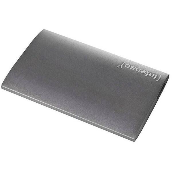 SSD INTENSO 3823460, Extern, 1TB, USB 3.0, Rezistent la socuri, Aluminiu, Antracit