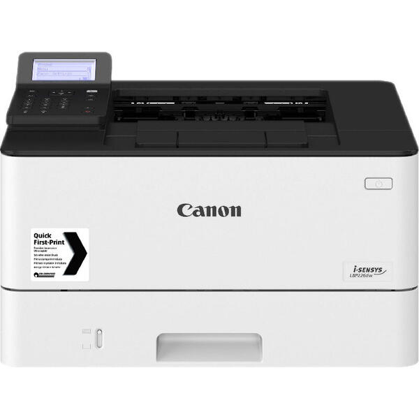 Imprimanta Canon LBP226DW, Laser, Monocrom, Format A4, Duplex, Retea, Wi-Fi, Alb/Negru