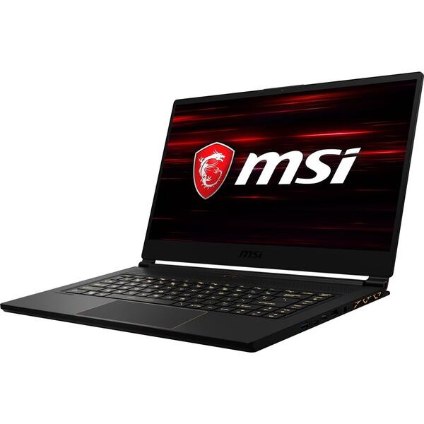 Laptop MSI MI GS65, 15.6 inch, Full HD, 16 GB DDR4, 512 GB SSD, Free DOS, Negru