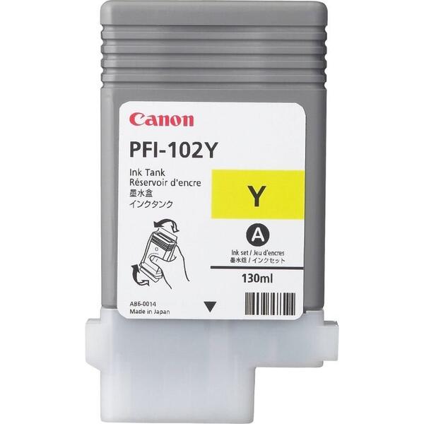 Cartus cerneala Canon PFI-102Y, Yellow