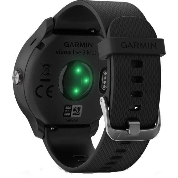 Ceas inteligent Garmin Vivoactive 3 Music, HR, GPS, Silicone Black