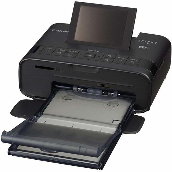 Imprimanta Canon Selphy CP1300, Inkjet, Color, Format 15 x 10 cm, Wi-Fi, Portabila, Negru