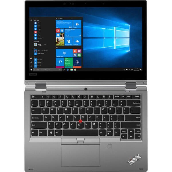 Laptop Lenovo 20NT0012RI, FHD IPS Touch, 13.3 inch, 8 GB DDR4, 512 GB SSD, GMA UHD 620, Windows 10 Pro, Argintiu