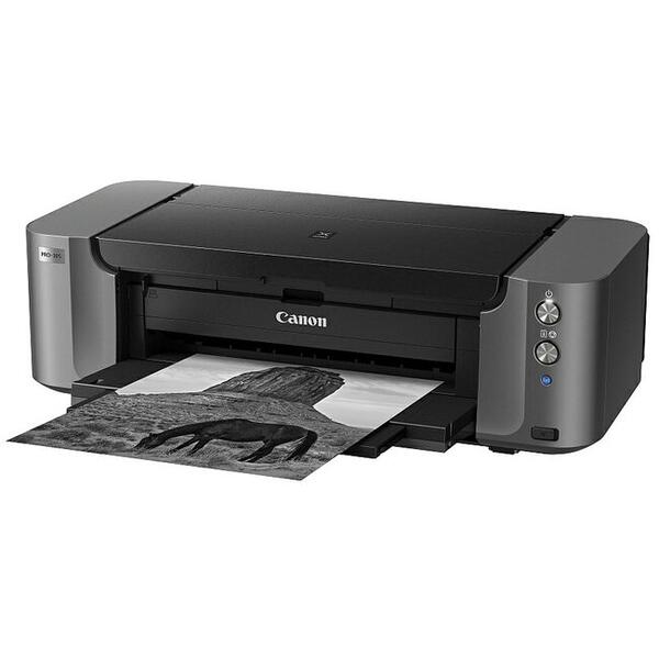 Imprimanta Canon Pixma PRO-10S, Inkjet, Color, Format A3+, Retea, Wi-Fi, Negru