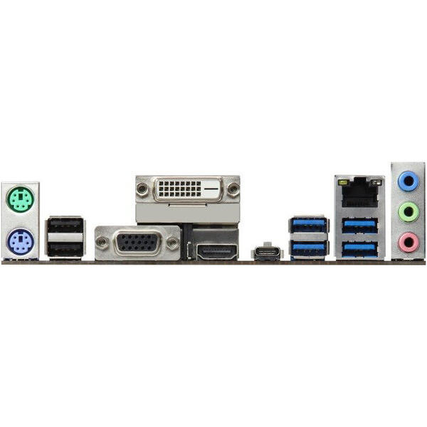 Placa de baza ASRock A320M Pro4 R2.0, Dual channel, 64 GB, 1 x HDMI, 2 x USB 2.0, 1 x VGA