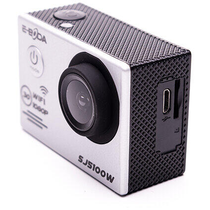 Camera video E-boda SJ5100W, Full HD, Rezistenta la apa, Wi-Fi, Argintiu