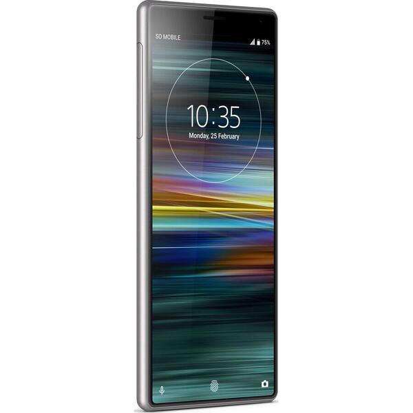 Telefon mobil Sony Xperia 10, Dual SIM, 64 GB, 3 GB RAM, 4G, Argintiu