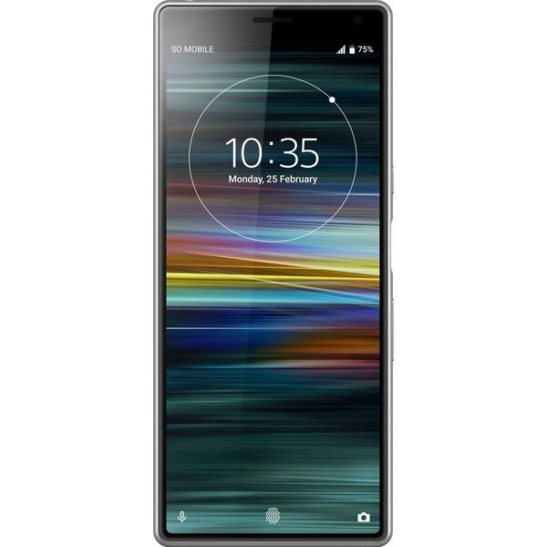 Telefon mobil Sony Xperia 10, Dual SIM, 64 GB, 3 GB RAM, 4G, Argintiu