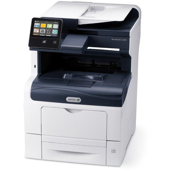 Multifunctional Xerox VersaLink C405 DN, Laser, Color, Format A4, Retea, Fax, Duplex, Alb/Albastru