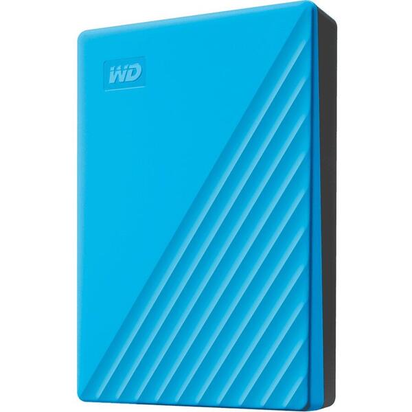 Hard Disk extern Western Digital WDBPKJ0040BBL-WESN, 4 TB, 2.5 inch, USB 3.2 Gen1, Albastru