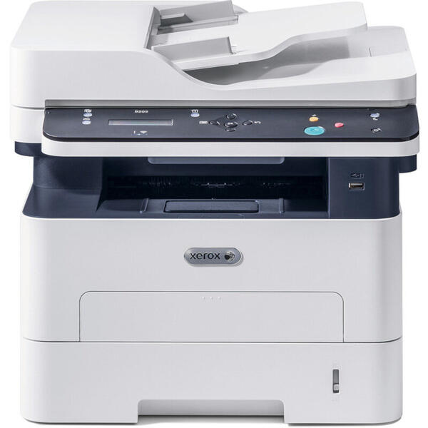 Multifunctional Xerox B205V_NI, Laser, Monocrom, Format A4, Retea, Wi-Fi, Alb