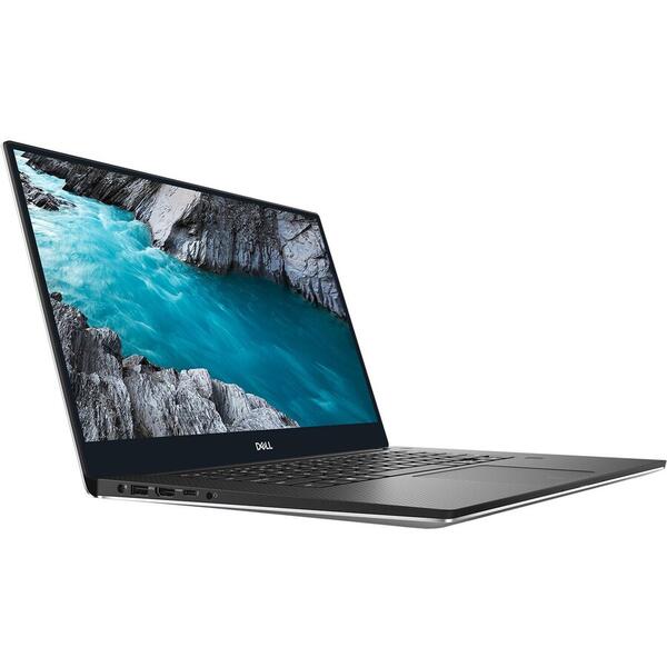 Laptop Dell XPS 7590 FHD i7-9750H, 15.6 inch, FHD, 16 GB DDR4, 512 GB SSD, Windows 10 Pro, Argintiu