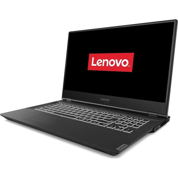 Laptop Lenovo 81Q4002RRM i7-9750H, 17.3 inch FHD IPS, 16 GB DDR4, 512 GB SSD, GeForce RTX 2060 6 GB, FreeDos, Black