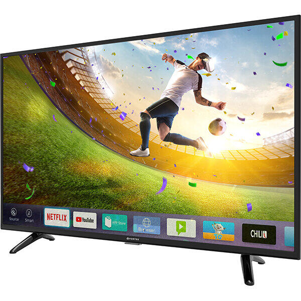Televizor Vortex UHDV43TD1200S, Ultra HD 4K, 109 cm, Negru