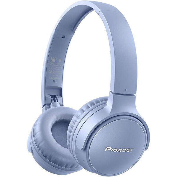 Casti Pioneer SE-S3BT-L, On-Ear, Wireless, Albastru