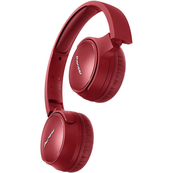 Casti Pioneer SE-S6BN-R On-Ear, Wireless, Bluetooth, Rosu