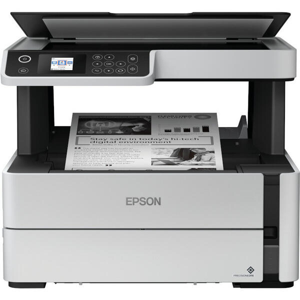 Multifunctional Epson M2140, Inkjet, Monocrom, Format A4, Duplex, Alb