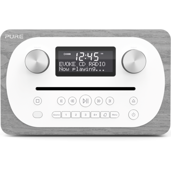 Radio Pure Evoke C-D4, DAB, DAB+ & FM Radio, Bluetooth, CD Player, Gri