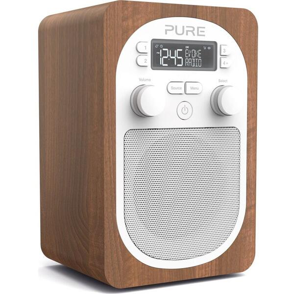 Radio digital Pure Evoke H2, DAB/DAB +/FM, Walnut