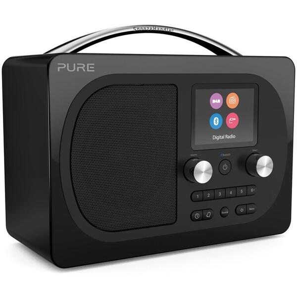 Radio portabil Pure Evoke H4 Prestige, DAB/DAB+/FM, Bluetooth, Negru