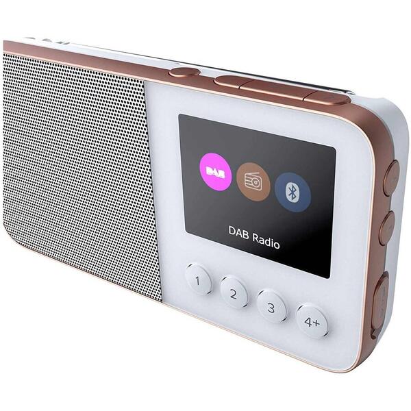 Radio Pure Move T4, Portabil, DAB+/FM, Bluetooth, Alb
