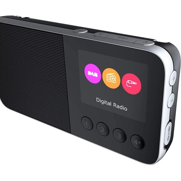Radio Pure Move T4, Portabil, DAB+/FM, Bluetooth, Negru