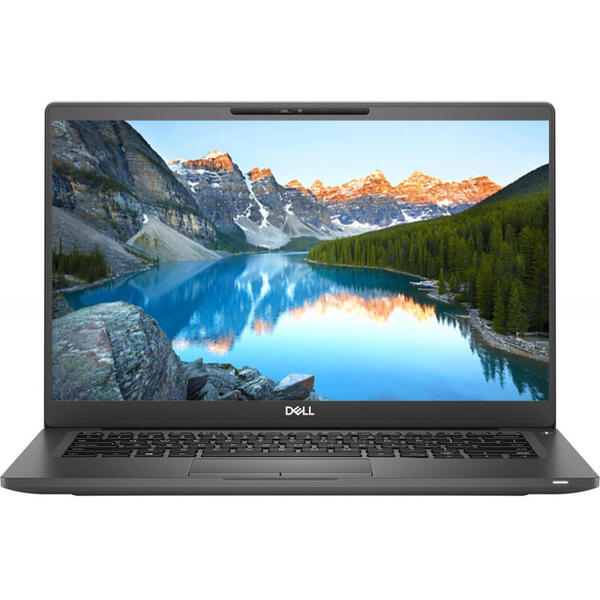 Laptop Dell Latitude 7400, Intel Core i7-8665U, 14 inch, RAM 32 GB, SSD 512 GB, Intel UHD Graphics 620, Linux, Black