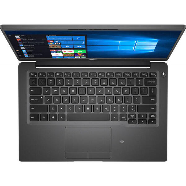 Laptop Dell Latitude 7400, 14 inch, Full HD, Intel Core i7-8665U, 8 GB DDR4, 512 GB SSD, GMA UHD 620, Linux, Carbon Fiber