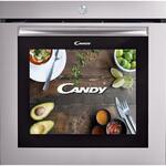 Cuptor incorporabil Candy WATCH-TOUCH/E, Electric, 80 l, Clasa A, Ecran 19 inch, Retete video, Argintiu/Inox