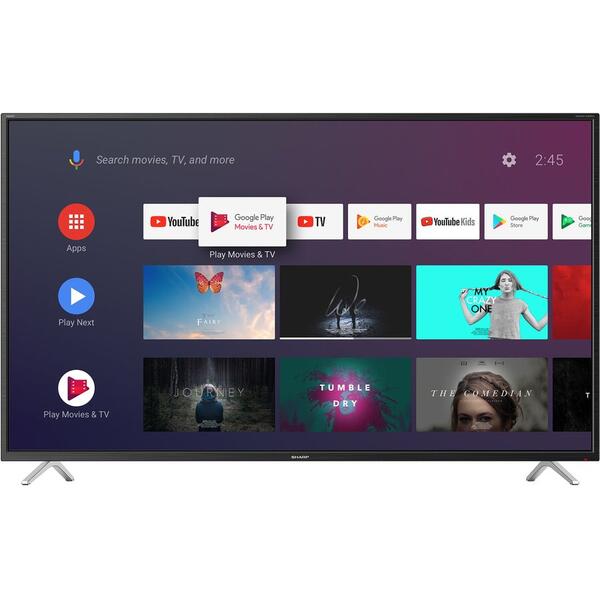 Televizor Sharp 50BL2EA Smart Android LED 126 cm, 4K Ultra HD, Negru