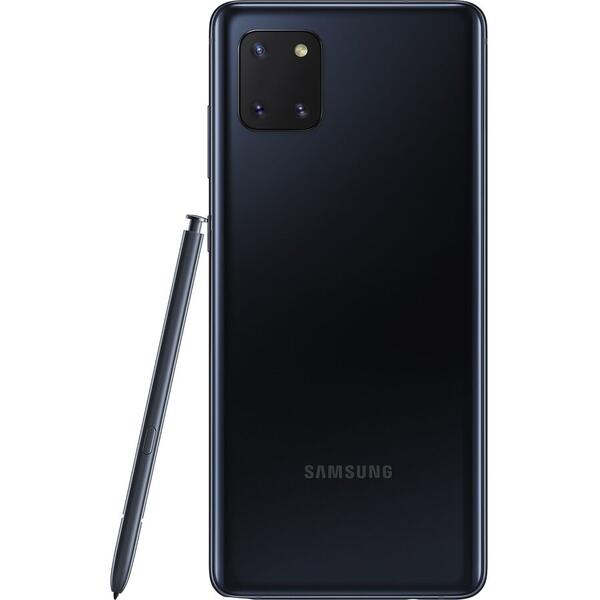 Telefon mobil Samsung Galaxy Note 10 LITE, Dual SIM, 128 GB, 6 GB RAM, 4G, Black