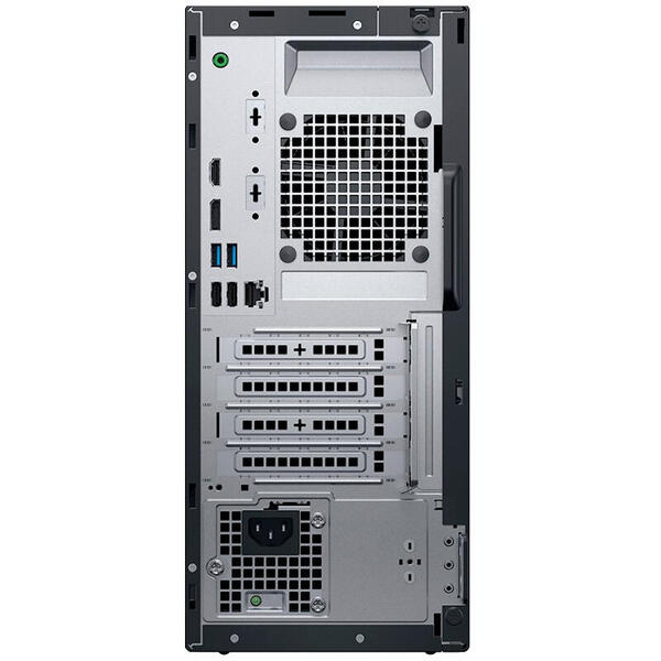 Sistem desktop Dell OptiPlex 3070 MT, Intel Core i7-9700, RAM 8GB, SSD 256GB, Intel UHD Graphics 630, Windows 10 Pro, Negru