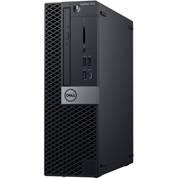 Sistem desktop Dell OPT 7070 SFF i9-9900, 32 GB DDR4, 512 GB SSD, Linux, Negru