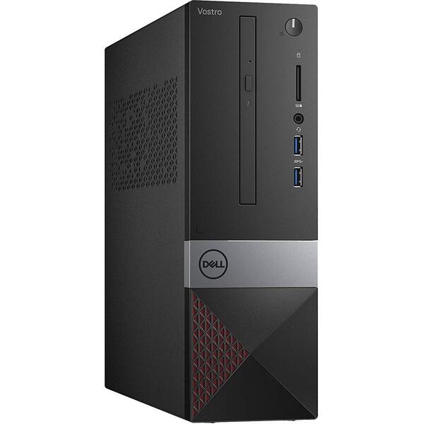 Sistem desktop Dell VOS 3671 MT i3-9100, 4 GB DDR4, HDD 1TB, Intel UHD Graphics 630, Linux, Negru