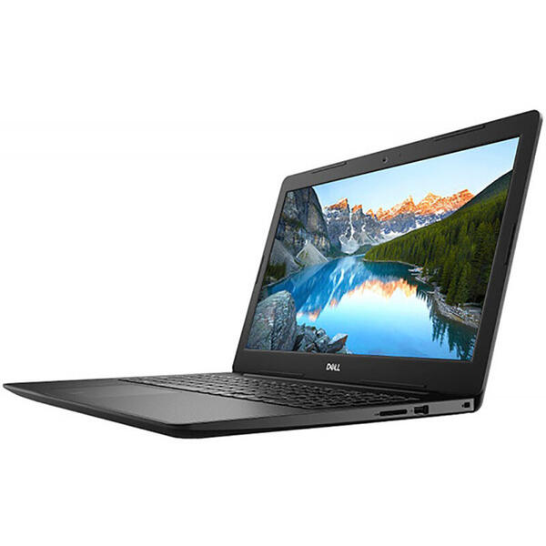 Laptop Dell Inspiron 3585 (seria 3000), 15.6 inch, FHD, Procesor AMD Ryzen 5 2500U (4M Cache, up to 3.60 GHz), 8GB DDR4, 256GB SSD, Radeon Vega 8, Linux, Negru