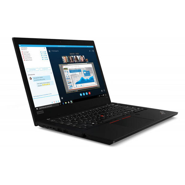 Laptop Lenovo ThinkPad L490, FHD IPS, 14 inch, Procesor Intel Core i5-8265U (6M Cache, up to 3.90 GHz), 8GB DDR4, 512GB SSD, GMA UHD 620, Win 10 Pro, Negru
