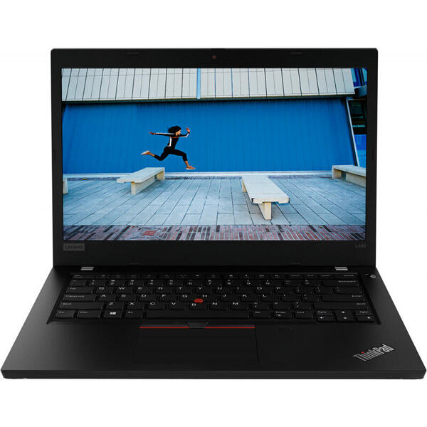 Laptop Lenovo ThinkPad L490, FHD IPS, 14 inch, Procesor Intel Core i5-8265U (6M Cache, up to 3.90 GHz), 8GB DDR4, 512GB SSD, GMA UHD 620, Win 10 Pro, Negru