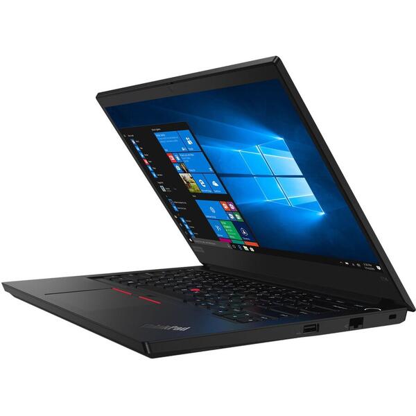 Laptop Lenovo ThinkPad E14, Full HD IPS,14 inch, Intel Core i7-10510U (8M Cache, up to 4.90 GHz), 16GB DDR4, 512GB SSD, Radeon RX 640 2GB, Win 10 Pro, Negru
