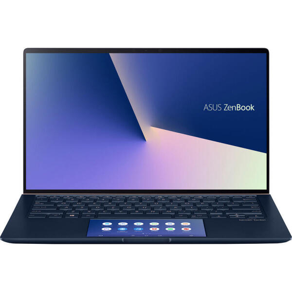 Laptop Asus ZenBook 14 UX434FLC, Full HD, 14 inch, Intel Core i7-10510U (8M Cache, up to 4.80 GHz), 16GB, 1TB SSD, GeForce MX250 2GB, Win 10 Pro, Royal Blue